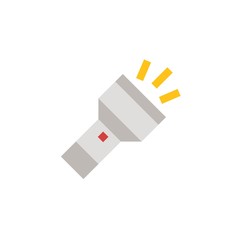 Camping & adventure icons - flashlight