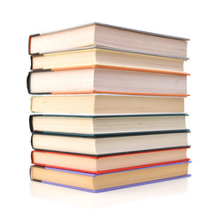 books isolated on white background