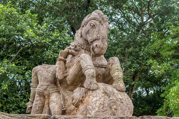 Stone carving at Konark Sun temple, Puri