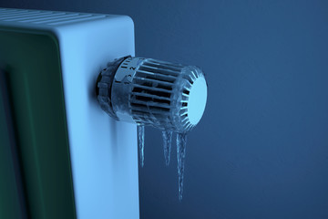 Eingefrorenes Thermostat