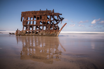 Shipwreck on Oregon Coast