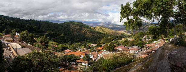 Village near Lake Yojoa, Honduras - obrazy, fototapety, plakaty