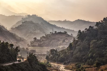Rolgordijnen Prithvi Highway near Mankhutar, Nepal © Ingo Bartussek