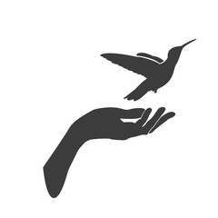 Bird Icon. Flat isolated vector illustration in black on white background