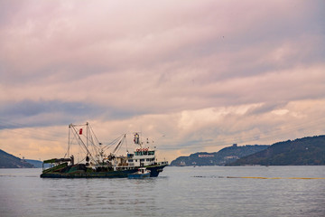 Beautiful view of Istanbul bosphorus sea