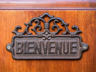 Bienvenue (Welcome) Sign