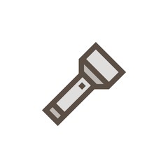 Camping & adventure icons - flashlight