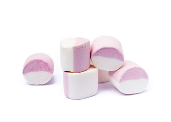 marshmallow sweet isolated on white background