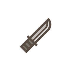 Camping & adventure icons - hunting knife