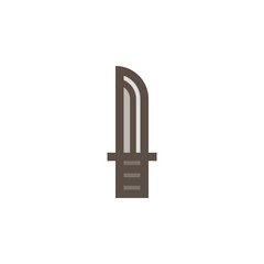 Camping & adventure icons - hunting knife