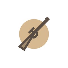 Camping & adventure icons - rifle 