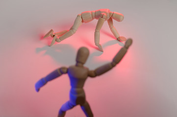 puppets interpret domestic violence