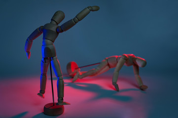 puppets interpret domestic violence