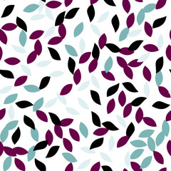 Seamless big leaf pattern. Colorful background and textile template.