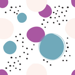 Abstract bright spots seamless pattern.