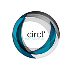 Clean professional colorful circle business icon