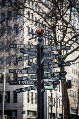 Street sign in Portland Oregon