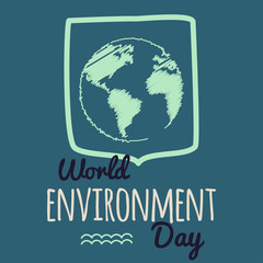 World Environment day vector illustration.