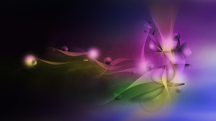 Plakat Abstract background colorful with figures