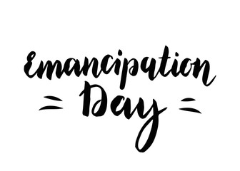 Emancipation Day vector illustration.