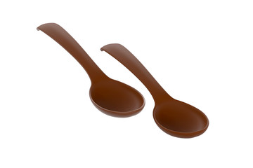 ceramic  spoon, 3d render, 3d illustration