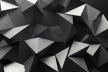 Composition with geometric shapes, abstract background