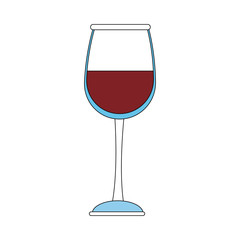 Wine glass cup icon vector illustration graphic design