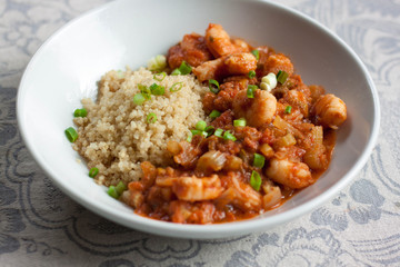 Shrimp Ettoufee with Quinoa