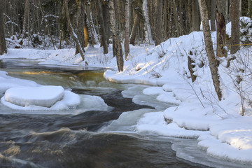 River in the winter