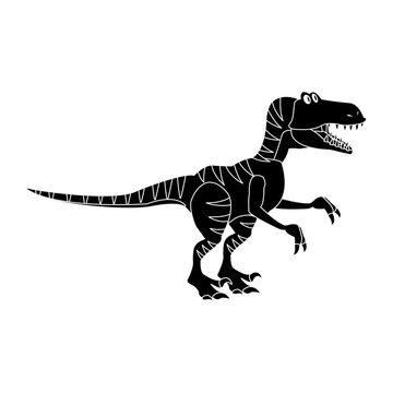 Trex Dinosuar Cartoon Icon Vector Illustration Graphic Design