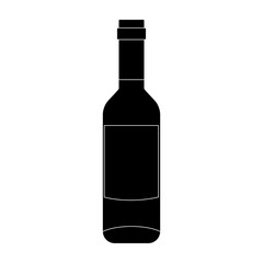 Wine bottle isolated icon vector illustration graphic design