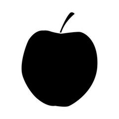 Apple fruit symbol icon vector illustration graphic design