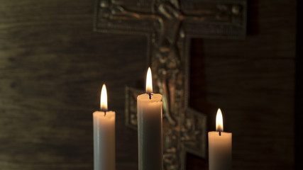 cross and candle