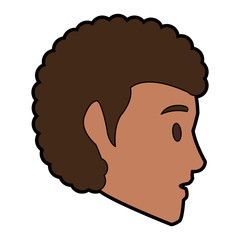 Man head cartoon vector illustration graphic design