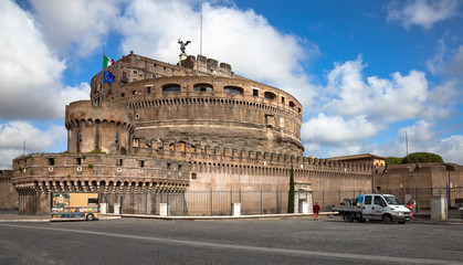 Fototapeta na wymiar Castle Sant'Angelo, Rome, Italy