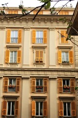 a yellow apartment in Genoa