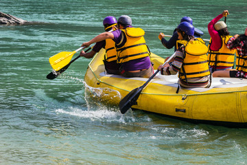 rafting on the Ganges river in Rishikesh India