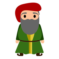 Obraz premium Isolated gnome icon