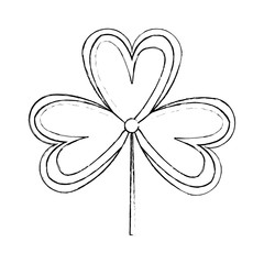 Shamrock clover symbol vector illustration graphic design