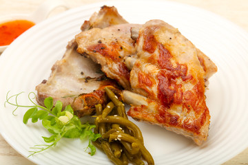 Roasted spare ribs