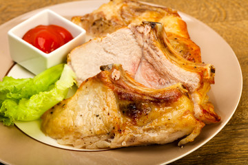 Roasted pork