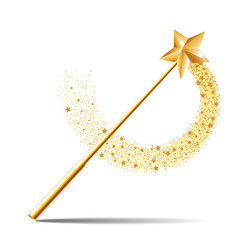 Magic Wand with gold star