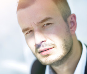 closeup.portrait of modern business man.