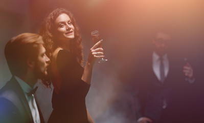 glamorous woman in a casino.