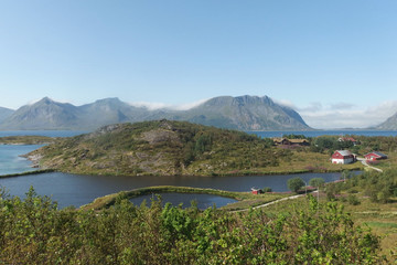 Norweskie wyspy lofoty - punkt widokowy © Iwona