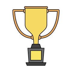Cup trophy symbol icon vector illustration graphic design