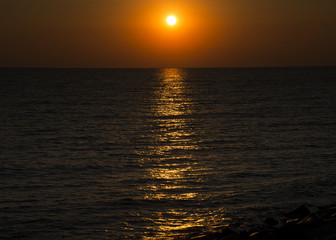 Sunset on the Black sea