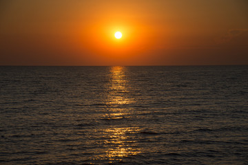 Sunset on the Black sea