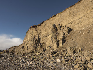 Sandstone cliff texture.