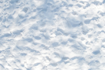 Obraz premium texture of snow in the sun view from above